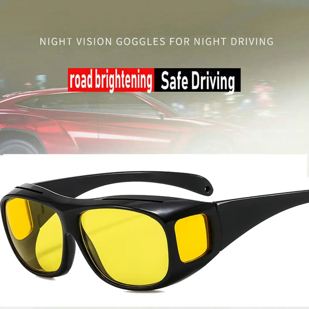 Outside Night Vision Sunglasses For Men Women Square Shades Fit Over Glasses UV Protection Sunglasses For Car Driving