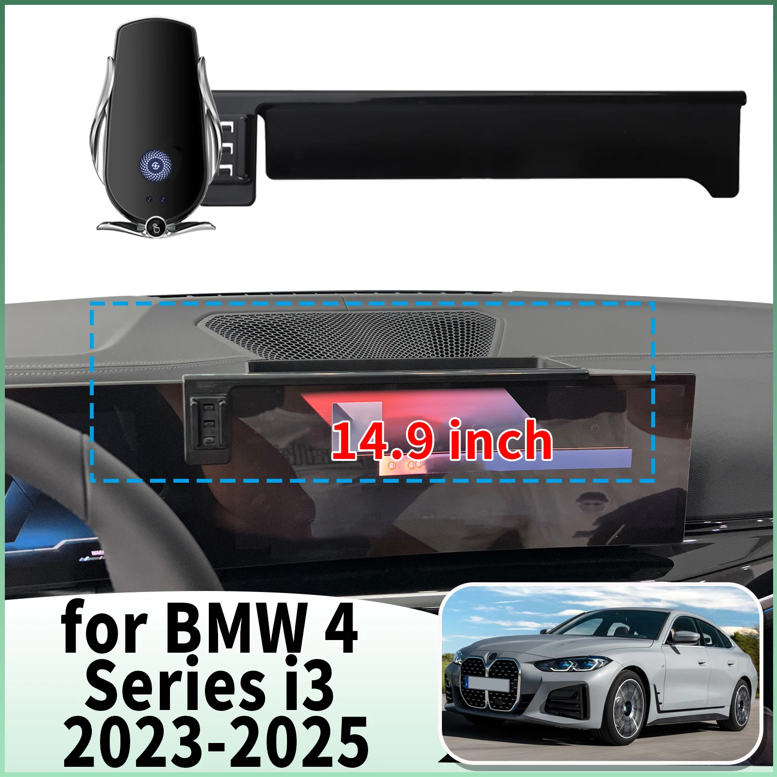

fit for BMW 4 Series i3 2023 2024 2025 Specific Dashboard Navigation Phone Holder Mount Design Car​​ accessoires