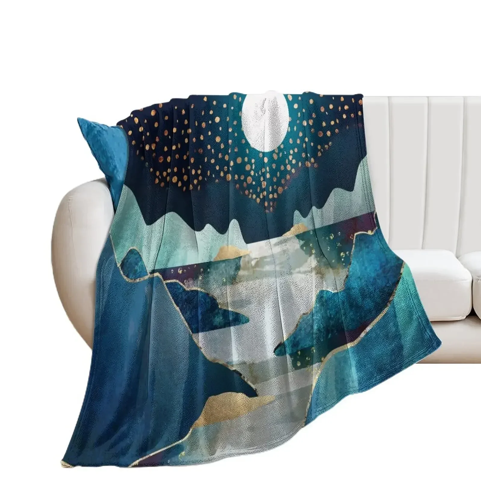 Ay Glow Atma Battaniyesi cadılar bayramı Beautifuls Kürklü Ağır Battaniyeler