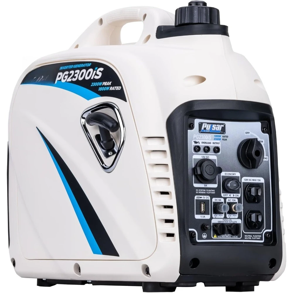 

2300W Portable Super Quiet Inverter Generator Gas Powered with USB Outlet Parallel Capability CARB Compliant