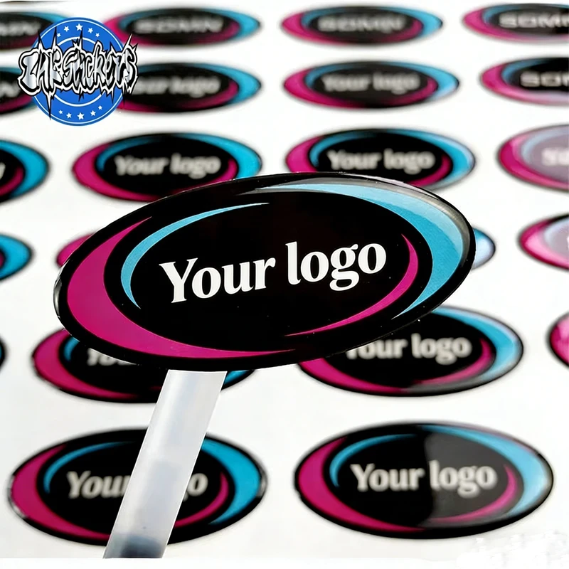 Custom Logo High Quality Customized Gel Label Soft and Hard Brand Name Logo Sticker 3D Soft Epoxy Dome Sticker
