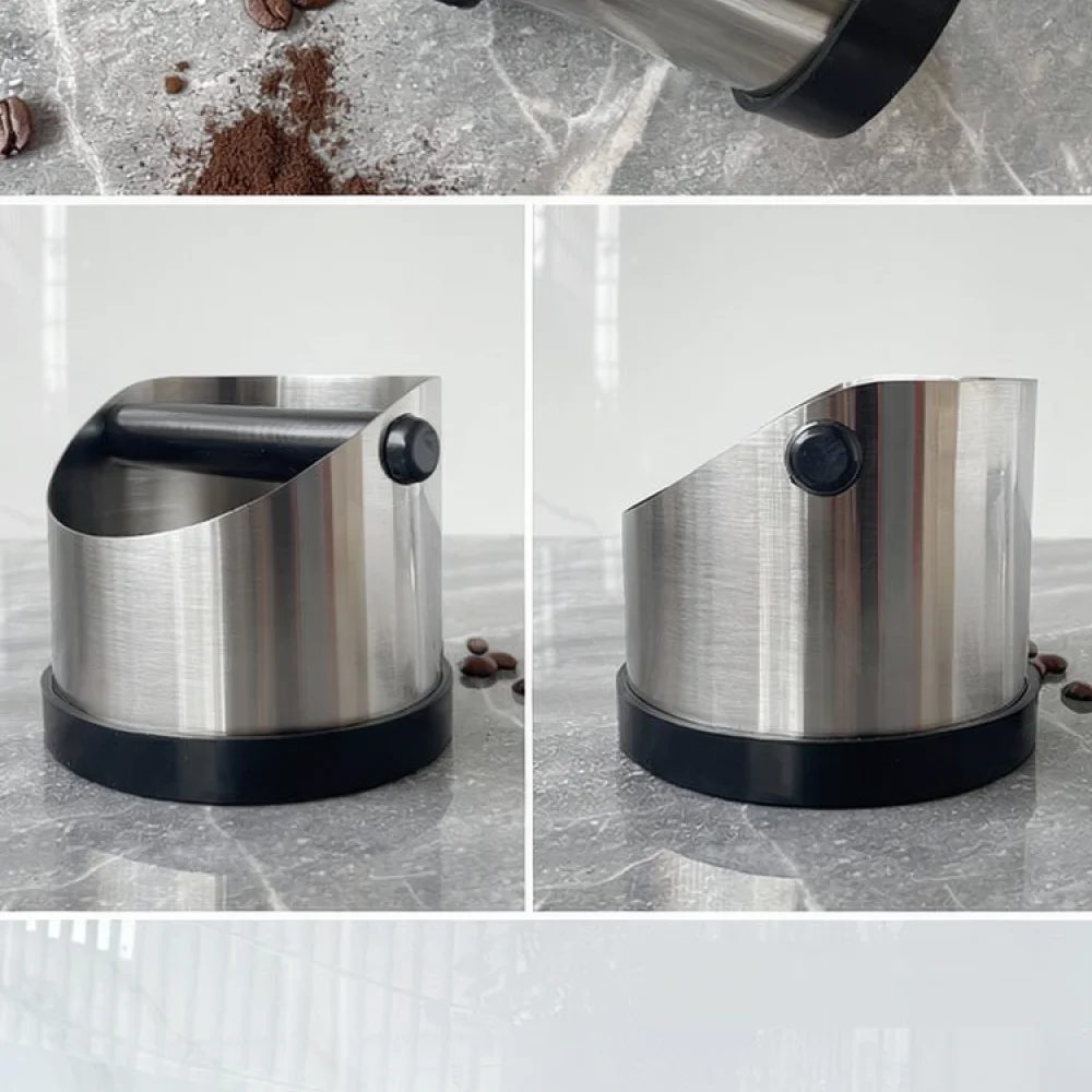 Stainless Steel Coffee Knock Box Espresso Waste Bin Grounds Container Barista Tool For Home Cafe Machine Accessories