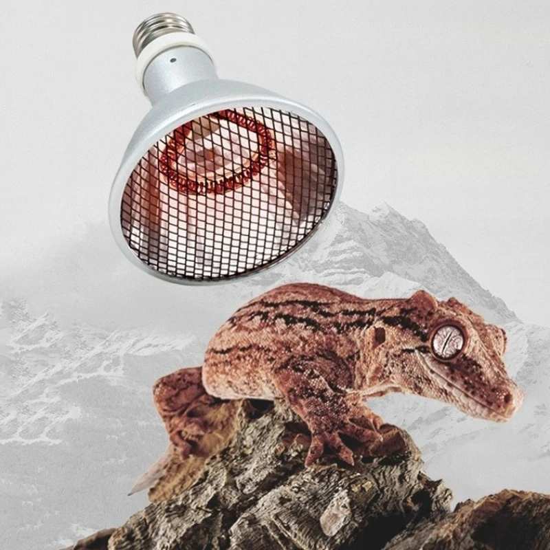 

Лампа для обогрева террариума с дальним инфракрасным излучением, углеродное волокно, для черепах, ящериц, ежей, лампа для разведения рептилий, обогреватель для террариума