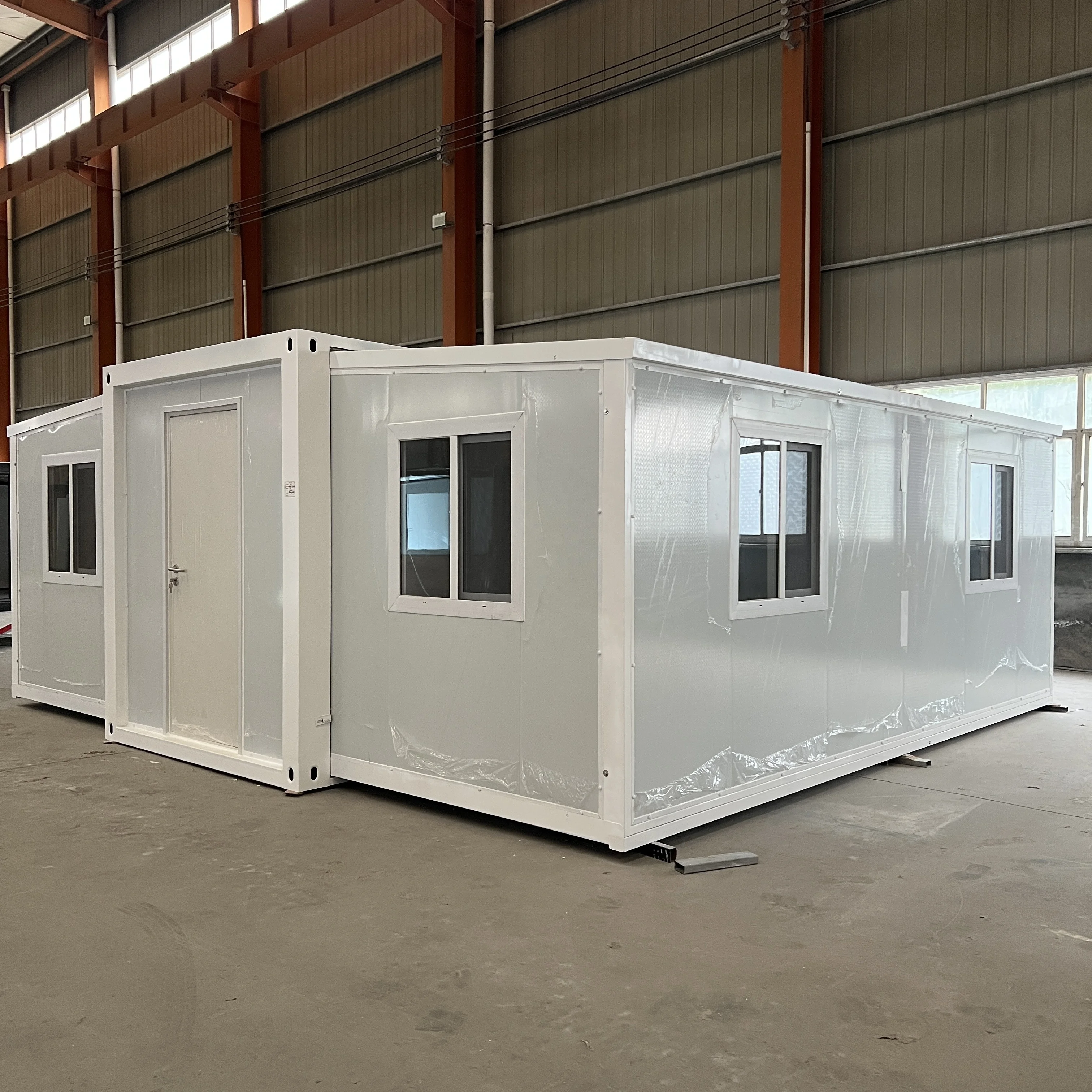40Ft 20Ft Extendable 2 3 4 Bedroom Prefab Container Expandable House For Sale Steel Frame Folding Prefabricated Home
