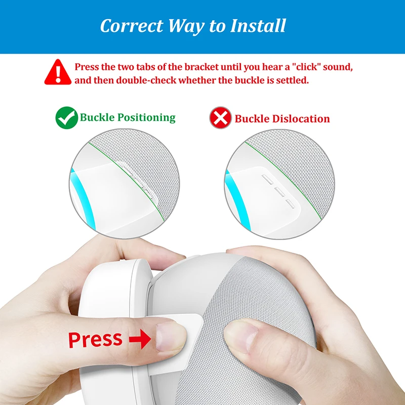 قاعدة بطارية محمولة PlusAcc لـ Echo Dot 4th & 5th Gen 10000mAh بنك طاقة قابل لإعادة الشحن لشاحن حامل Alexa Echo Dot 5