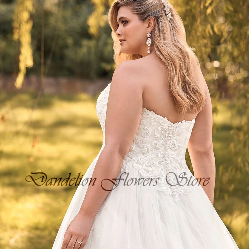 Pastrol 웨딩 드레스 Tulle Sweetheart 오프 숄더 신부 가운 레이스 아플리케 A 라인 Vestidos De Novia Tallas Grandes Mujer