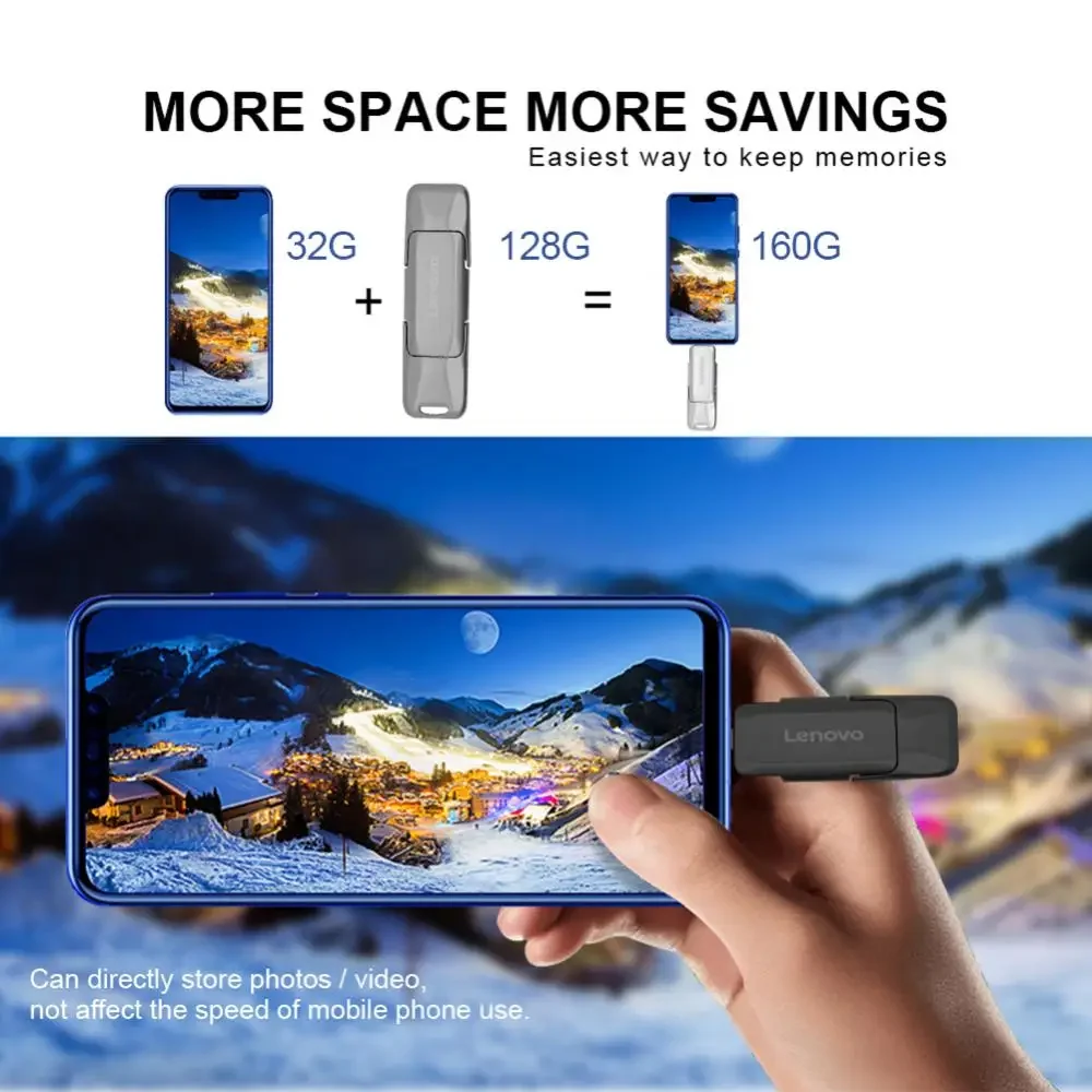 Napędy Flash 3.0 USB 2TB 1TB pamięć przenośna TYPE-C 2 w 1 Pen Drive 512GB 256GB 128GB szybki dysk Flash dla ps4