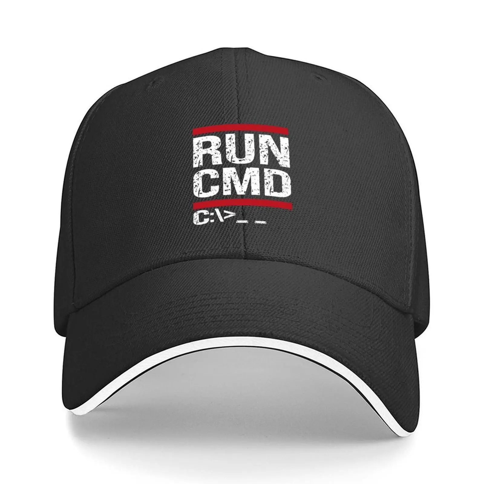 Run CMD C:\\ _ قبعة بيسبول فاخرة للنساء قبعة صيد ملابس جولف سوداء للسيدات ملابس جولف للرجال