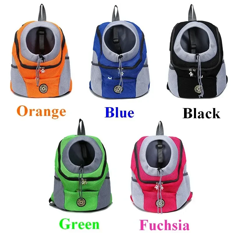 Adjustable Comfort Pet Backpack, Breathable & Secure Carrier with Mesh Windows for Small Dogs and Cats