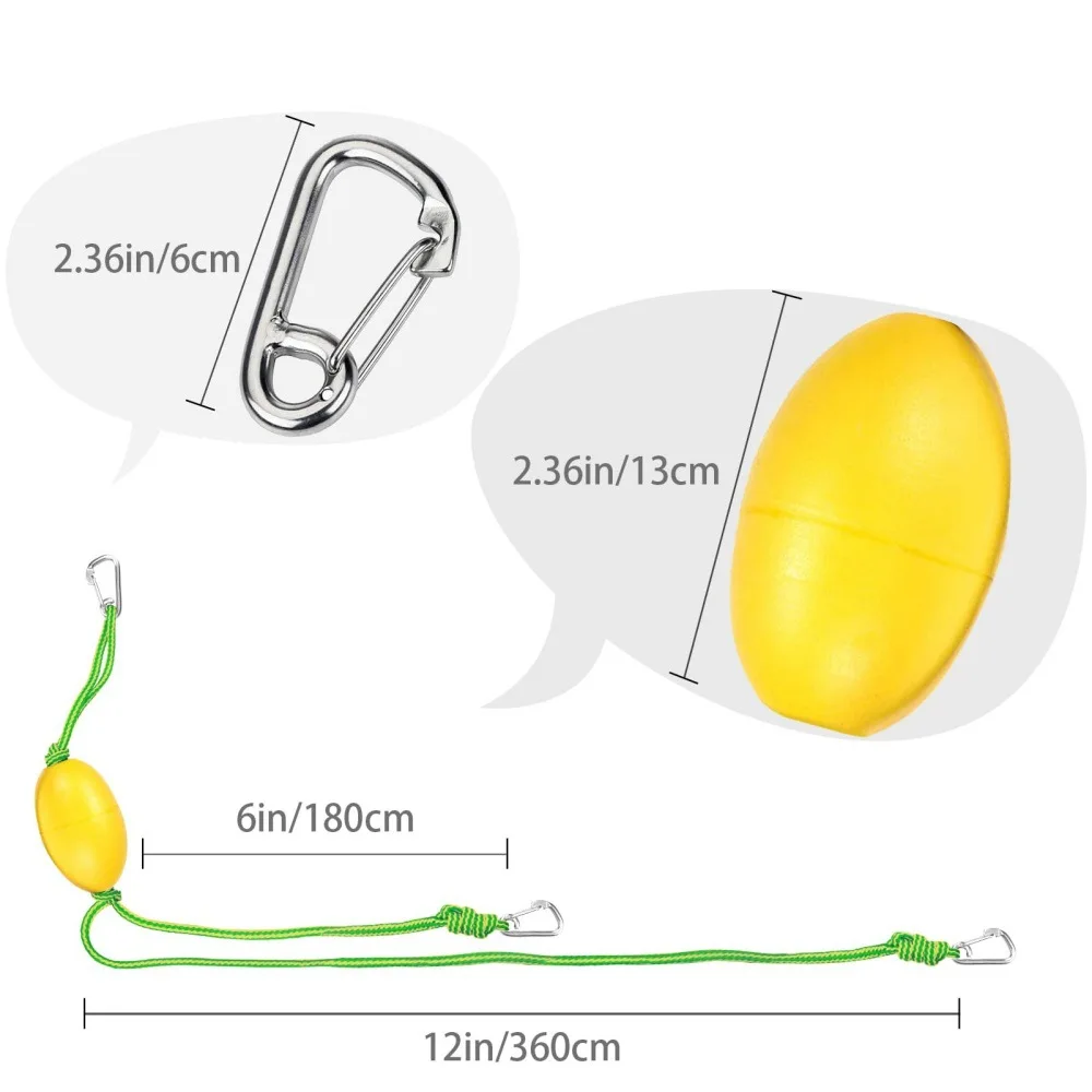 Marine Heavy Duty Anchor Cord Double Floating Tow Rope For Kayak Paddle Board Swimming Mat Water Floating Gear
