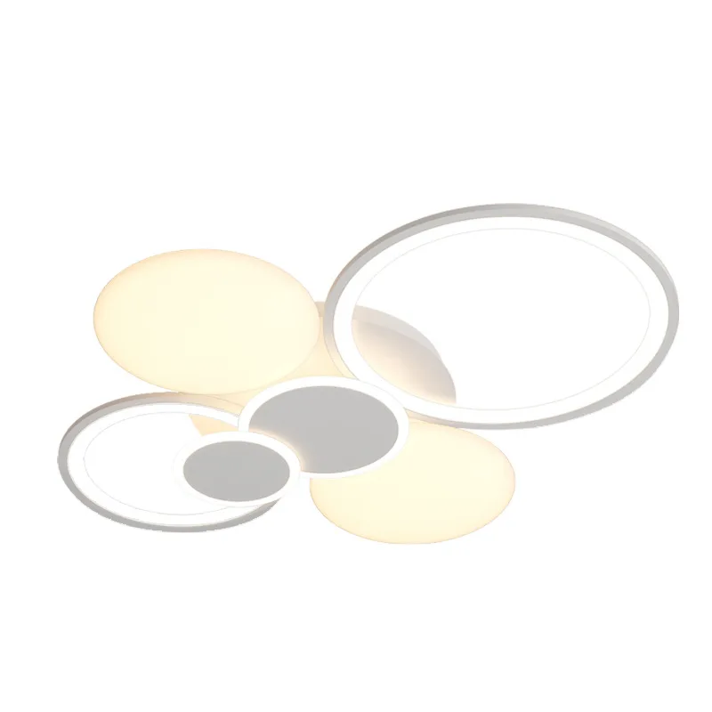 Luz de teto atmosférica simples, luz principal nórdica e cremosa para sala de estar