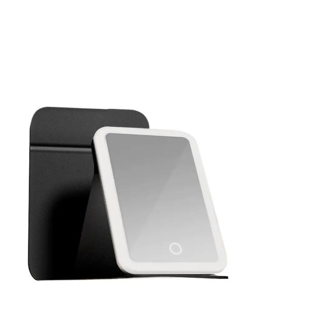 Lusterko do makijażu dotykowe, ściemnialne, ładowane, lusterko stołowe do makijażu, 3 kolory światła, elastyczne lusterko kosmetyczne na biurko, lusterko kosmetyczne.