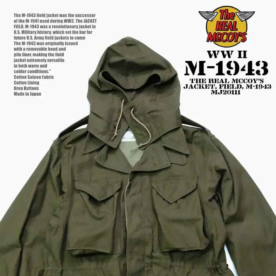 REAL McCOY'S original M-43 JACKET field hooded jacket - AliExpress