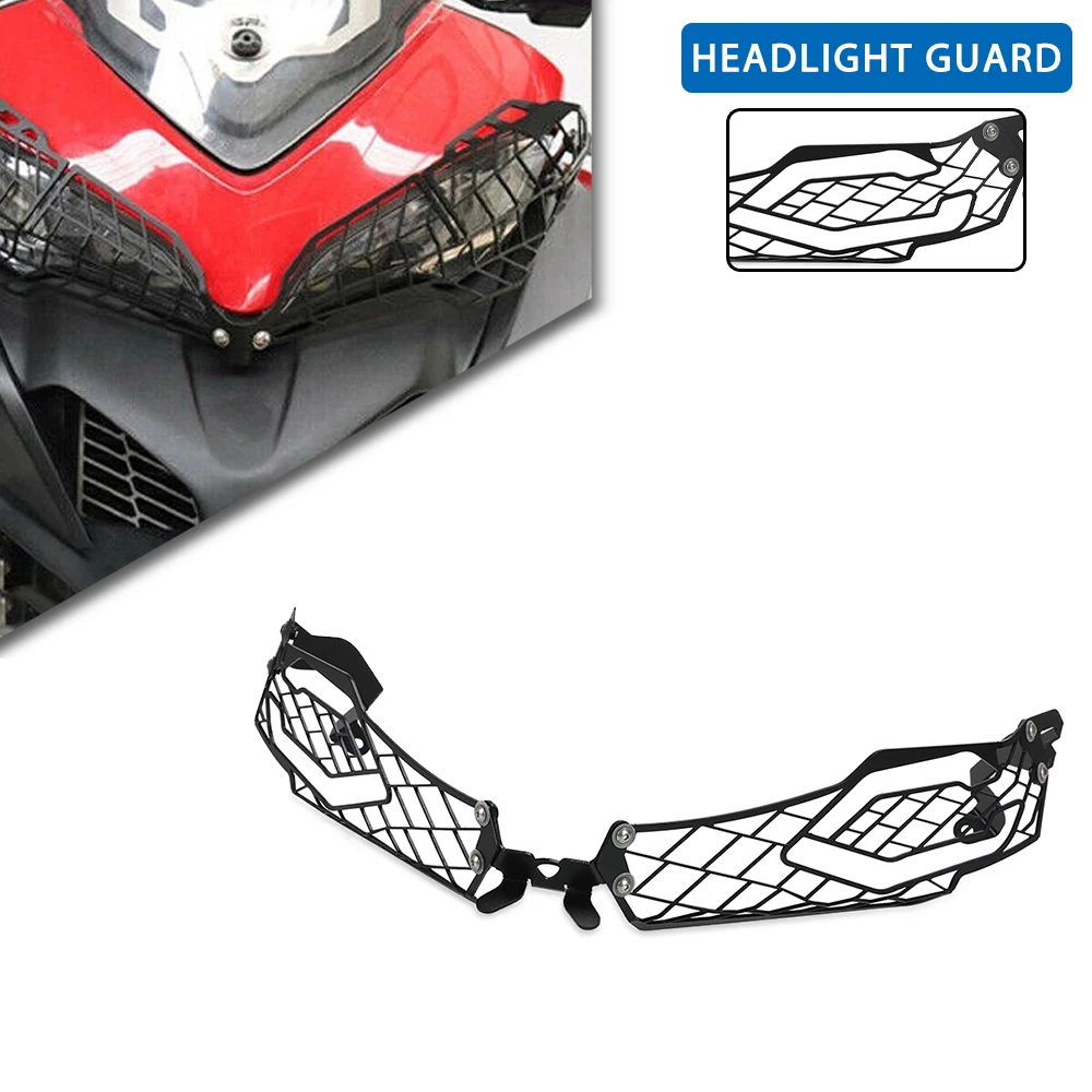 

For DUCATI MULTISTRADA MTS 950 1200 1260 S GRAND TOUR ENDURO PIKES PEAK Motorcycle Headlight Guard Grille Cover Modification