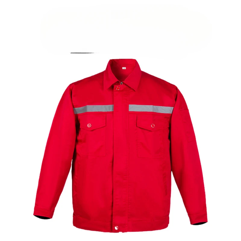 Durable Automotive Workwear for Men with Shoulder Patchwork, Perfect for Factory and Workshop Work Clothes Welding Clothes