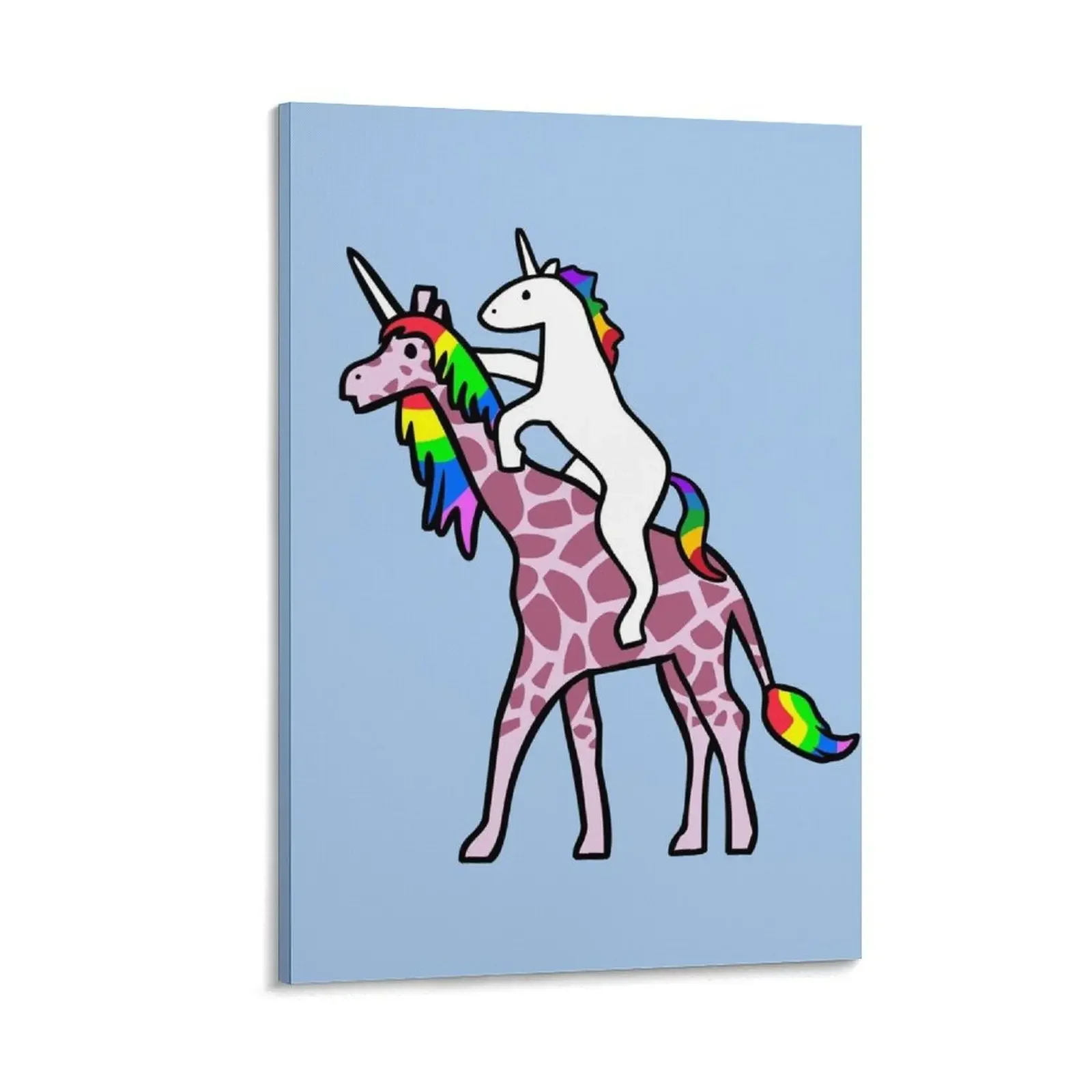 

Unicorn Riding Girafficorn Canvas Painting home decorations and organization nordic home decor