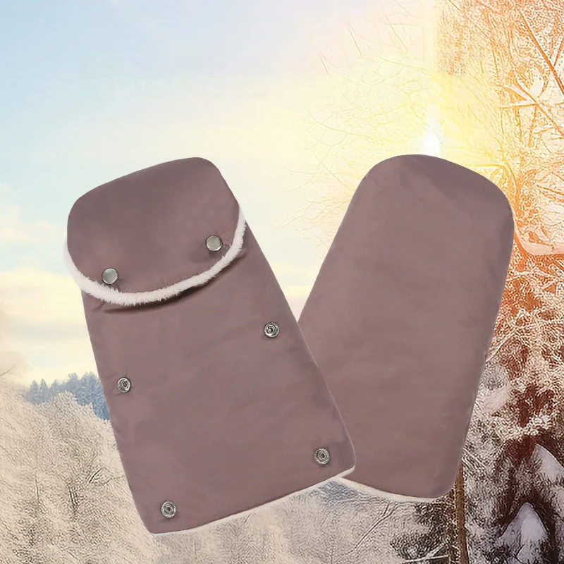 Outing Warm Stroller Gloves 1 Pair Thick Winter Windproof Prams Hand Muff Waterproof Baby Carriage Pushchair Cart Gloves