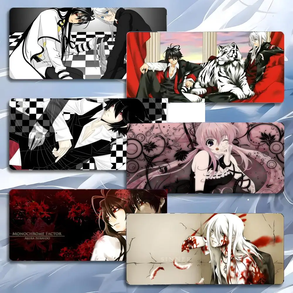 Cool Beautiful Anime M-Monochrome Factor Mouse Pad Mousepad Large Gaming LockEdge Thickened PC Table Desk Mat