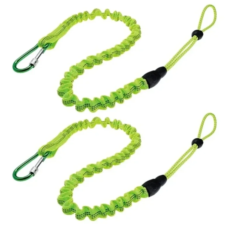 

Safety Bungee Tether Tools Lanyard Anti-Falling Camping Working Aerial Work Safety Rope With Carabiner Hook Climbing Accessories