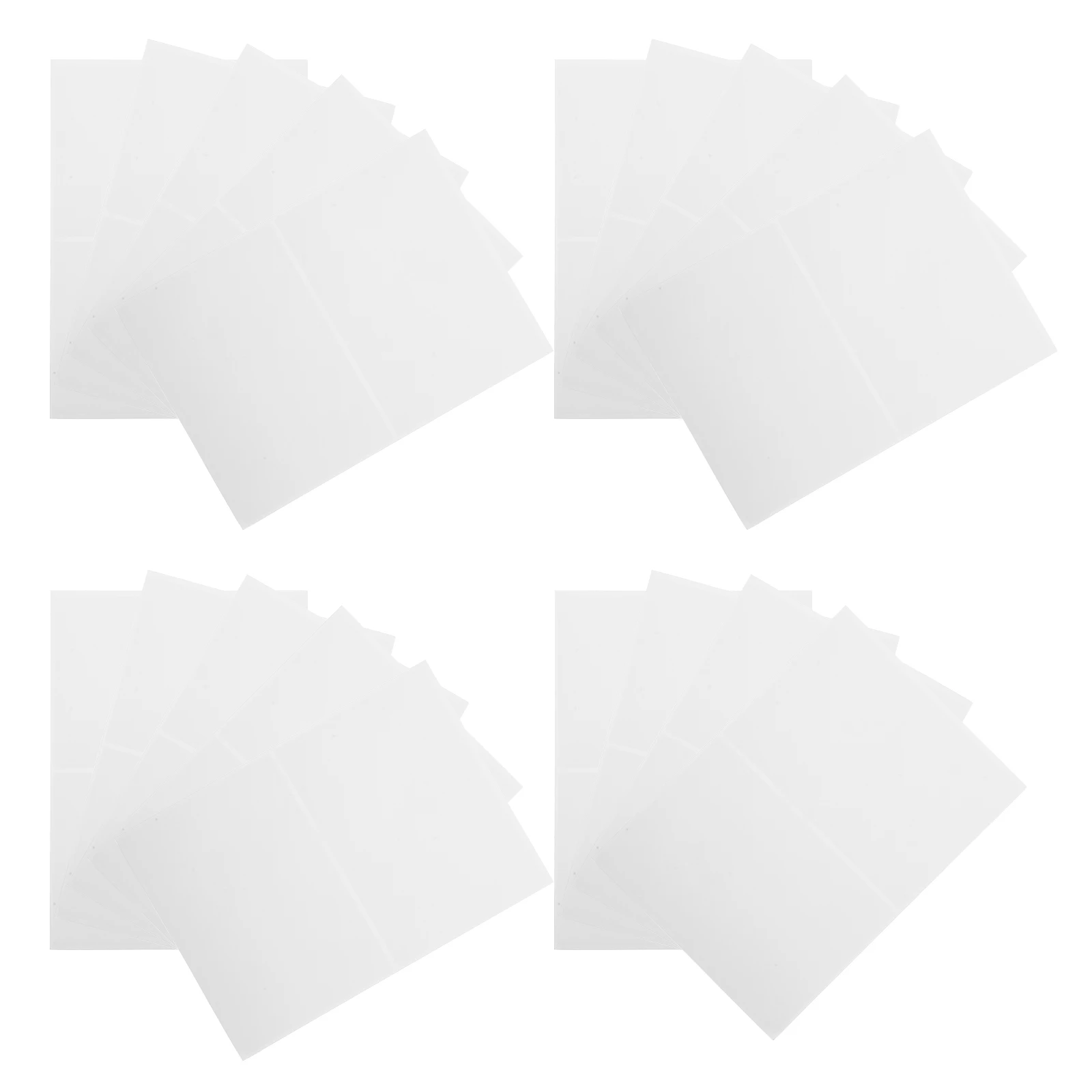

50pcs Label Stickers 6x4 Inch Removable Waterproof White Blank Storage Bin Tags for Home Office Packing Moving Boxes Kitchen