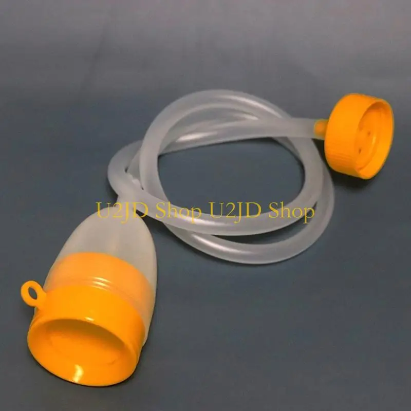 U2JD 1700ml Plastic Women Men Bed Potty Pee Bottle Pee Collector with Long 95cm Tube