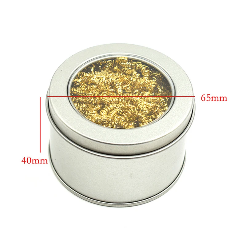 Cleaning Ball Desoldering Soldering Iron Mesh Filter Cleaning Nozzle Tip Copper Wire Cleaner Ball Metal Dross Box Clean Ball