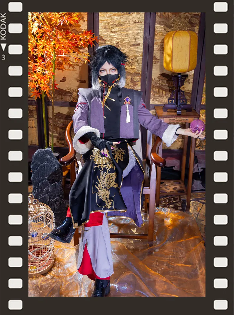 Irelia H Anime Bungo Stray Dogs Akutagawa Ryunosuke cosplay costume for man
