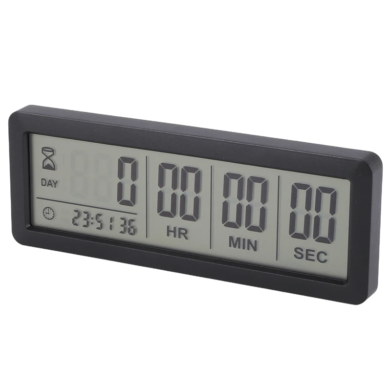 Big Digital Countdown Days Timer Clock - 999 Days Count Down Clock Timer For Graduation Lab Kitchen