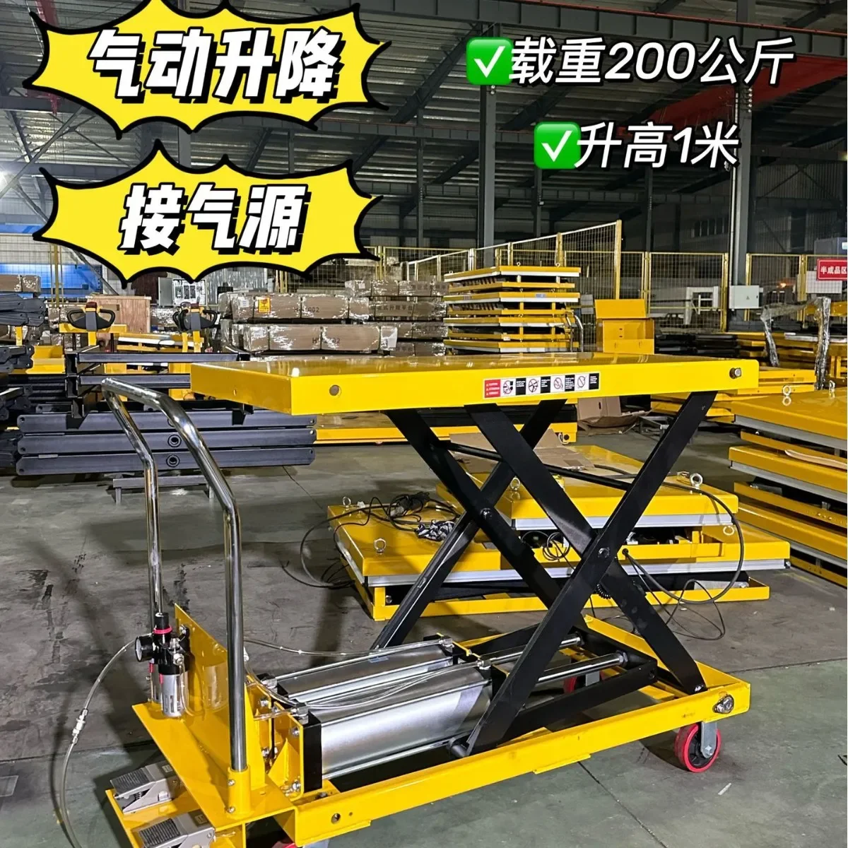 

yj15AT-10 Pneumatic Lifting Platform Vehicle, Fixed Pneumatic Lifting Platform