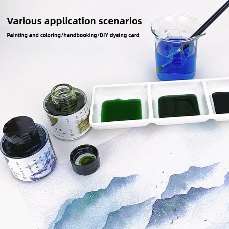 Arybant 24 Kolory Gradient Akwarelowy Pigment do Pióra Wiecznego Bez Węgla Bez Zatykania Bez Brokatu Artykuły Papiernicze — zdjęcie produktu 6