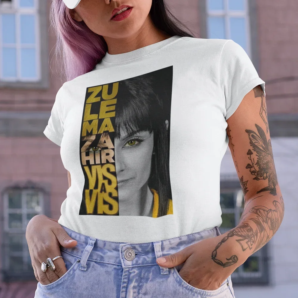 Zu Le Ma Za T-shirt Hir Vis A Vis girl T-shirt Casual Short Sleeve Summer TV Series Tee Shirt Female Ropa De Verano Mujer 2024