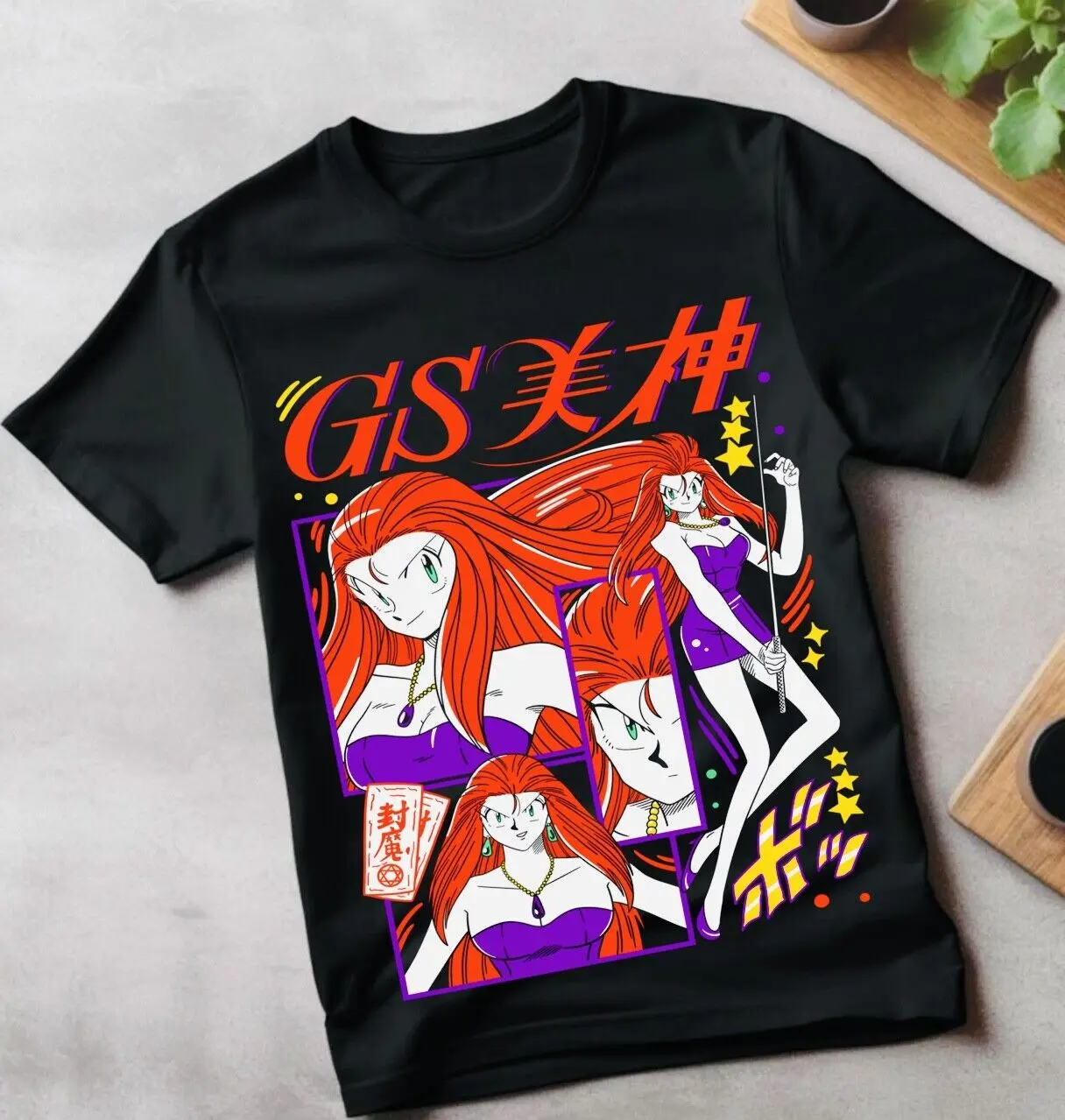 Ghost Sweeper Mikami T-shirt Vintage 90s Anime Kawaii Girl anime clothes