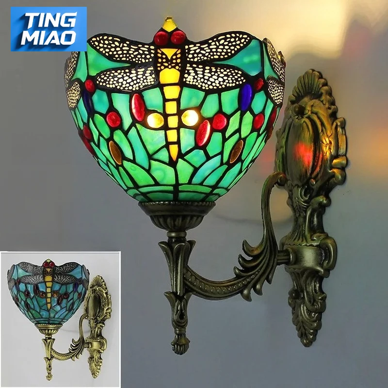 American-style Wall Lamp Luxurious and Elegant European-style Bedroom Bedside Passage Staircase Mountain Village Wall Lamp