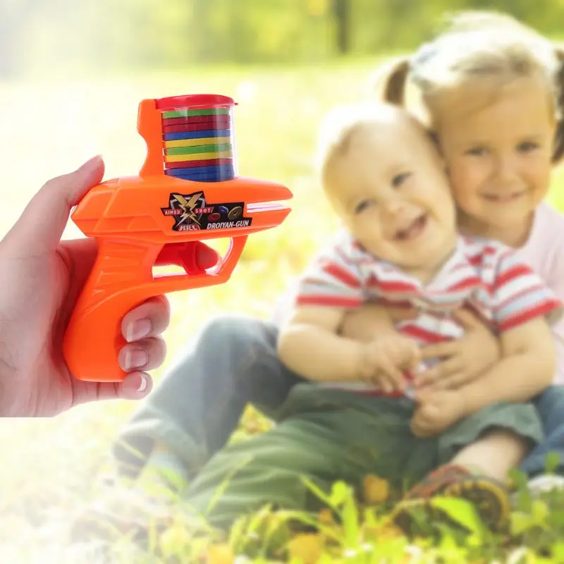 Armas clássicas voador para crianças, 15 balas macias eva, brinquedos para festa ar livre, dropshipping