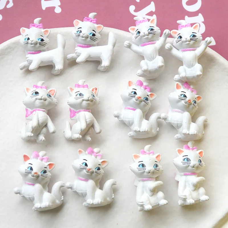 5pcs naughty cartoon doll three-dimensional cat diy  pendant material wholesale