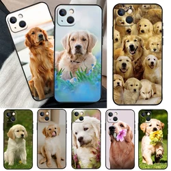 Golden Retriever Dog Phone Case For iPhone 11 12 13 14 15 16 Pro XS Max Mini Cover For iPhone X XR Plus Back Case