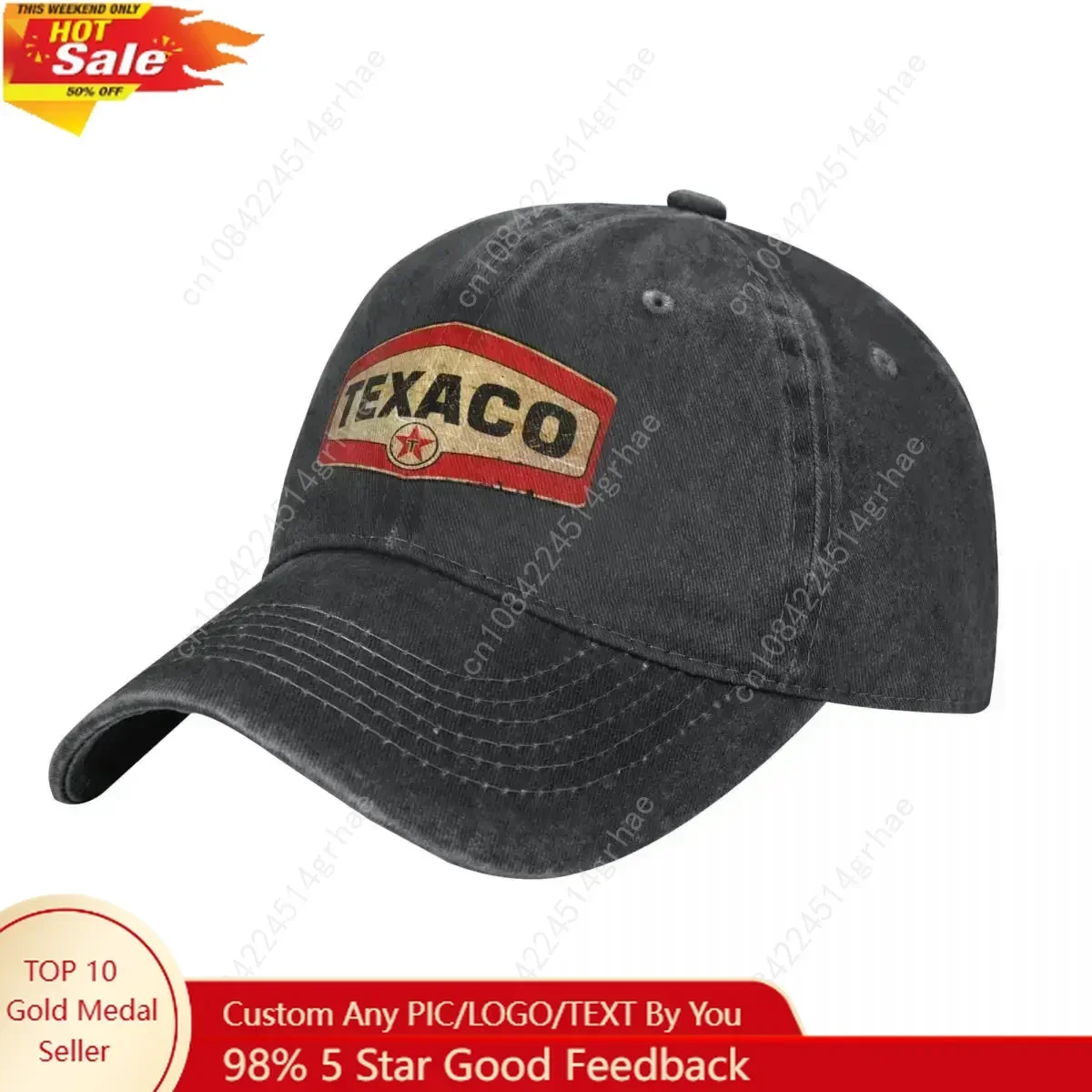 

Pétrole et gaz Texaco T-shirt classique Cowboy Hat Cap western Hat Women's Hats For The Sun Men's