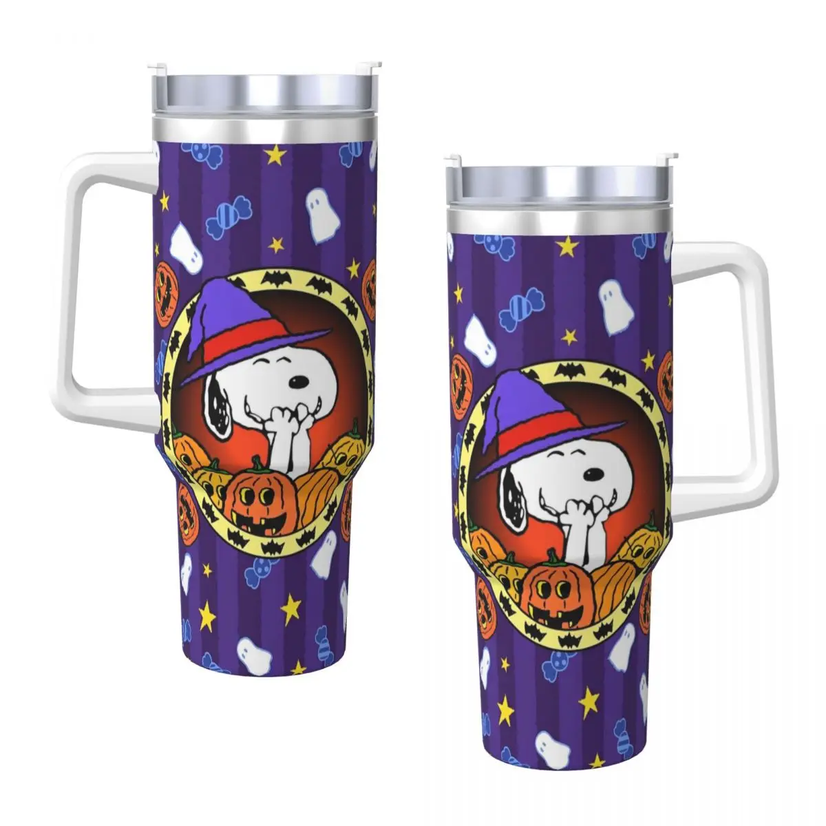 Snoopy Peanuts Tumbler Hot Drinks Water Bottle Insulated Stainless Steel Thermal Cups Custom Travelist Car Mugs