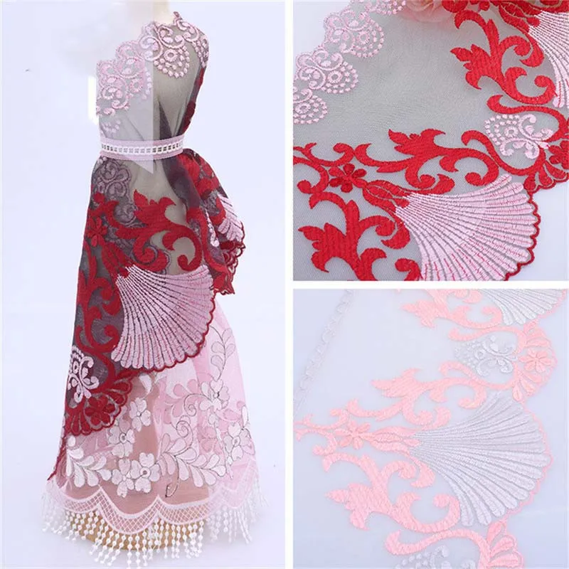 40Yards Embroidery Lace Trim For Skirt Hem Clothes Sewing Material DIY Apparel Dress Fabric New Arrivals