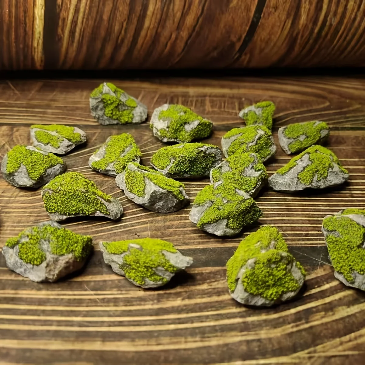 Handgefertigtes Moosstein-Ornament im Waldstil für Reptilien-Aquarium Fischbecken Landschaftsgestaltung Dekoration – Detail 2