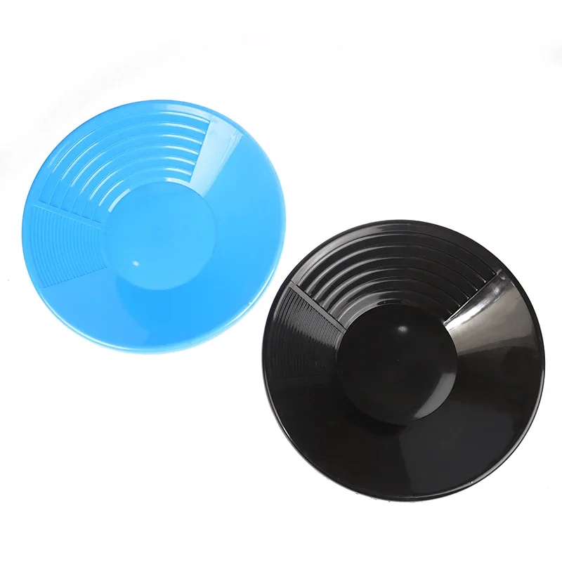 1PC Gold Panning เครื่องมือ 380 มม.Panning Pan ABS Gold Sifting Classifier ตะแกรงซักผ้าถาดอุปกรณ์เสริม