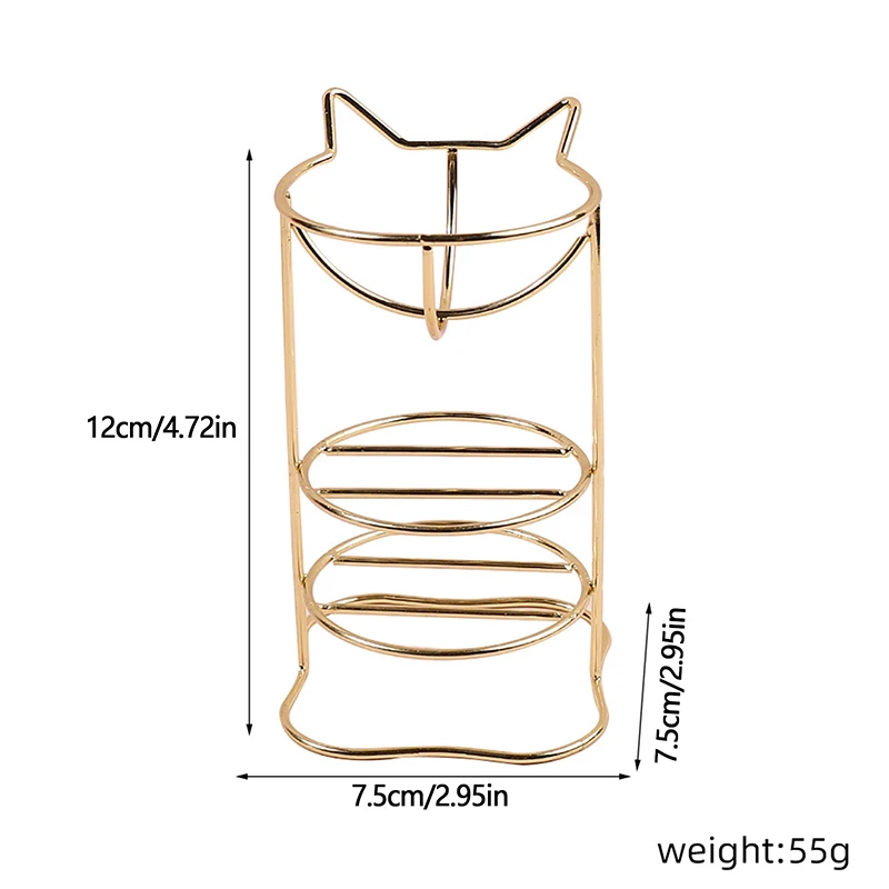 金属製メイクアップエッグラック、スポンジホルダー、乾燥ディスプレイ、パウダーパフブレンダー、収納、3層