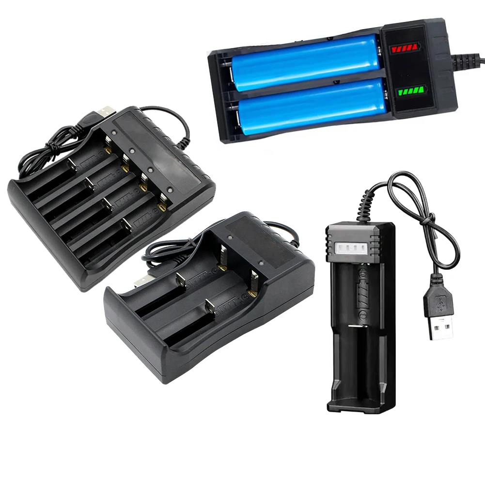 Lithium Battery Charge Smart USB Charging Box Sinlge/Dual/Four Slot USB Smart Battery Charge For 14500 18500 26650 3.7V Battery