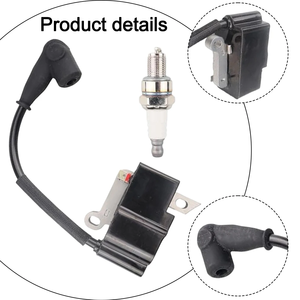 For BR800X Leaf Blower Part Ignition Coil Strong Consistent Spark Improves Starting Performance Maintains Ignition Timing