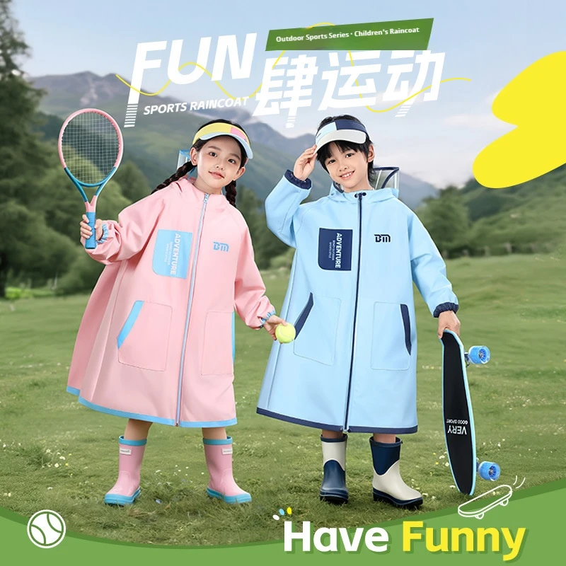 Raincoat with Backpack Hook, Unisex Waterproof Jacket for Everyday & Outdoor, All-Weather Anorak with Rear Storage Pocket