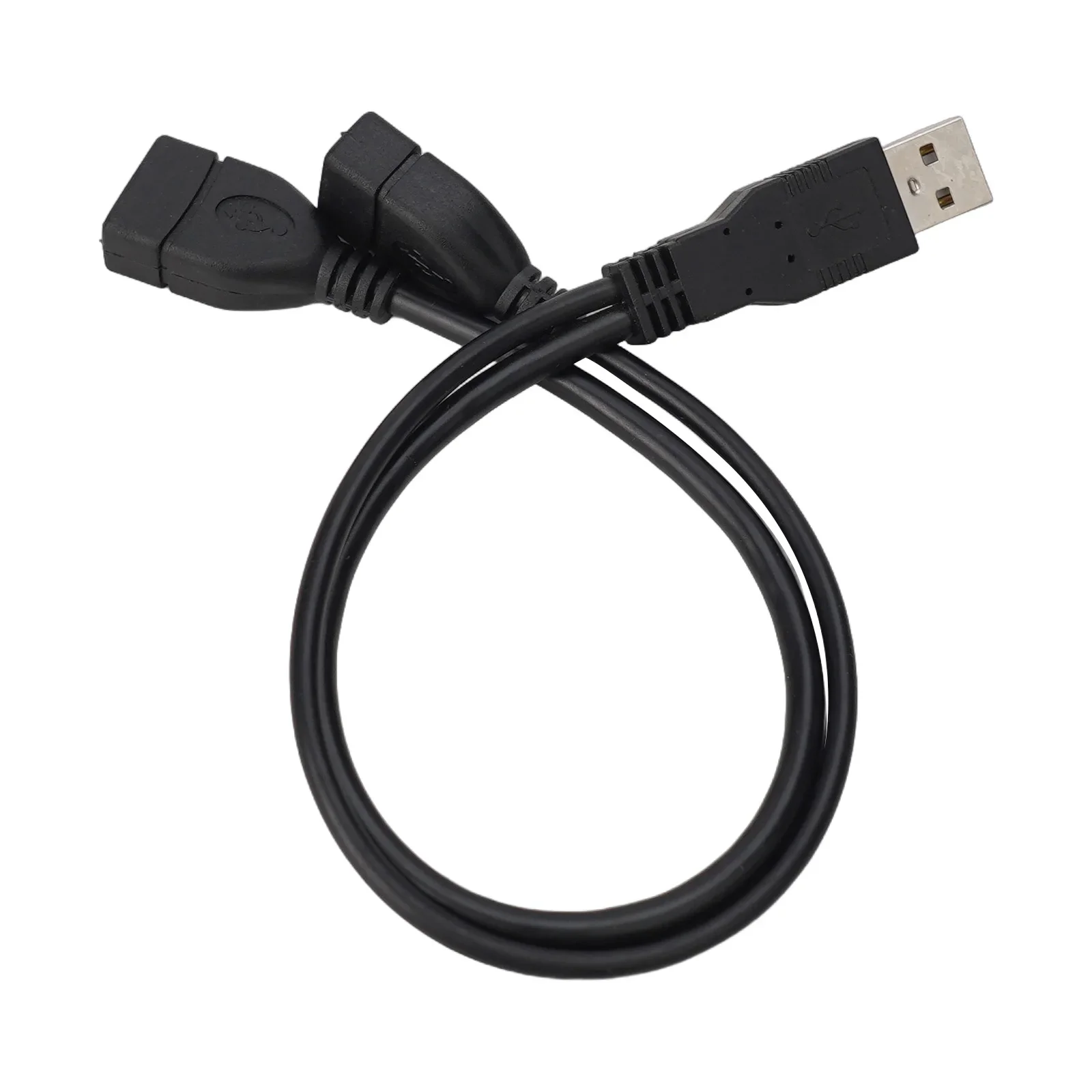 Quick Installation USB 2 0 A Male to Dual USB Male Y Splitter Hub Power Cord Adapter Cable New and Performance Tested