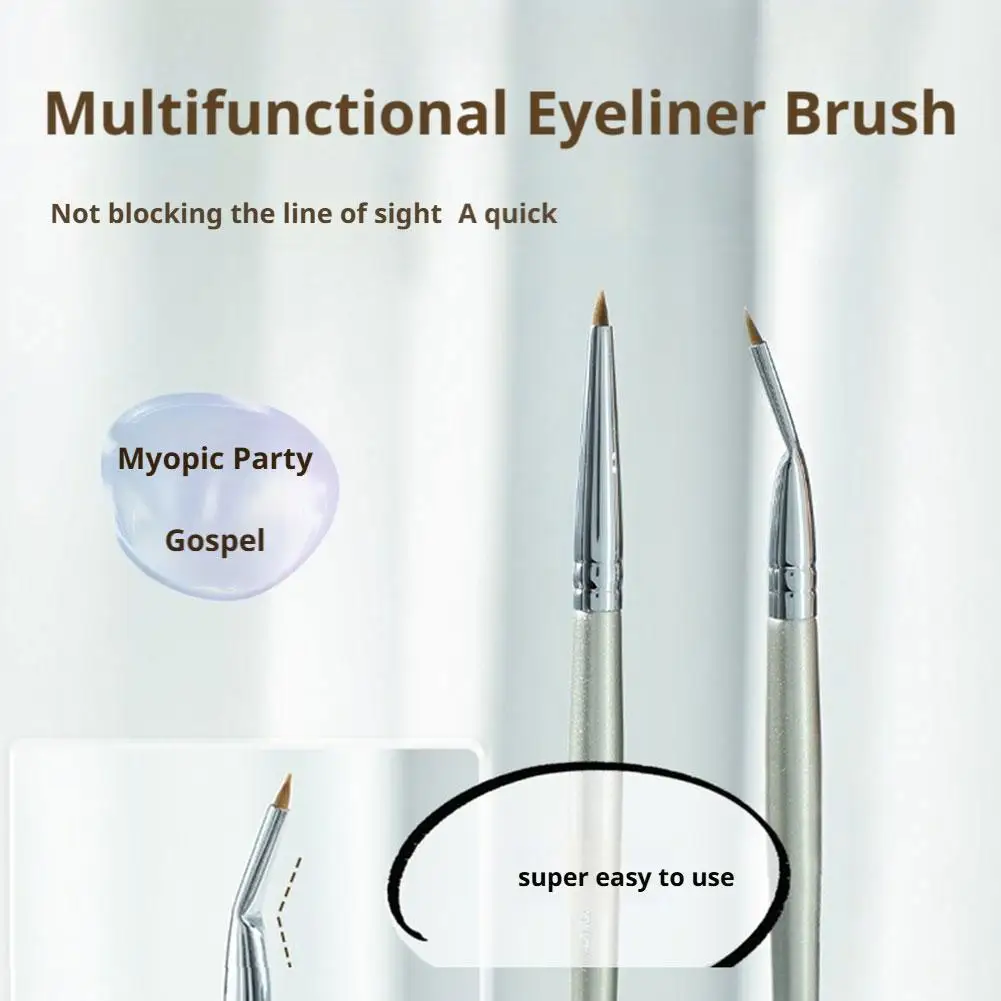 แปรงอายไลเนอร์แบบมุมสําหรับการทาสีไหมใต้วงตา เปลือกตา และร่องฉีกขาด แปรงแต่งหน้า Cosm W1U9 อย่างละเอียด