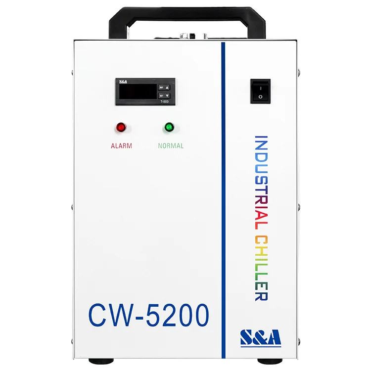 HSC LASER S&A CW5200 CW5202 chiller Laser marking machine can be exported to many countries with power specifications