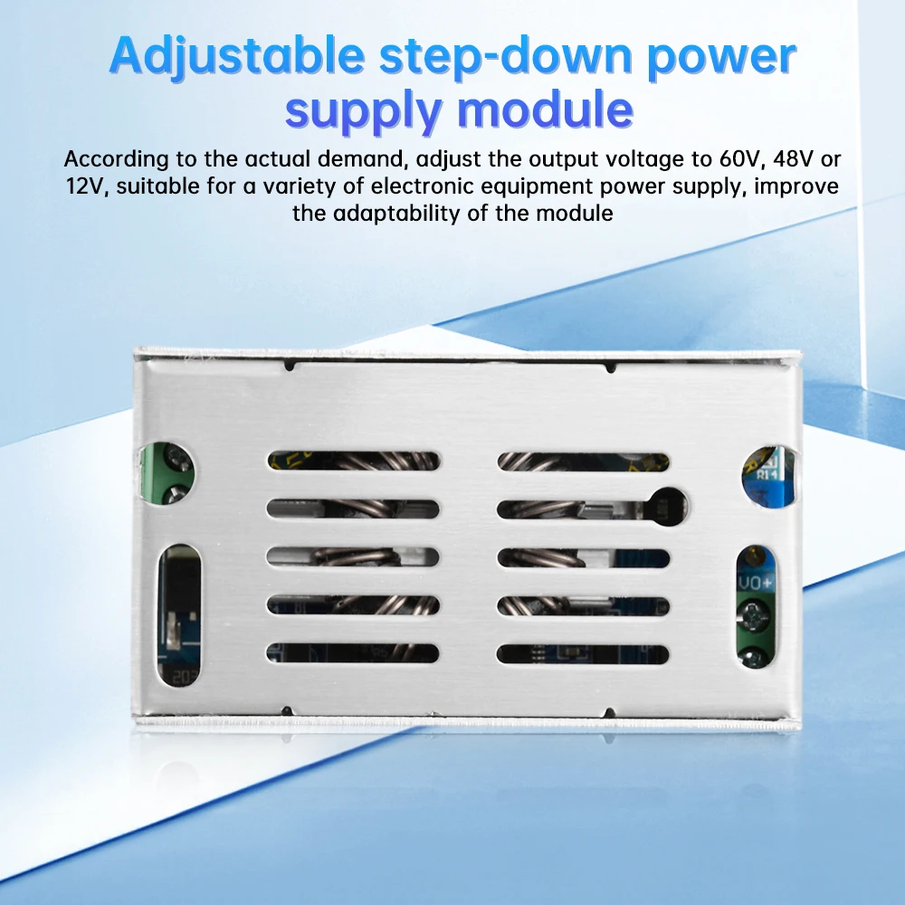 Convertidor Buck de DC-DC de 100W y 6A, módulo de potencia reductor ajustable de 10-90V a 1,5-60V, rectificación sincrónica, tablero reductor