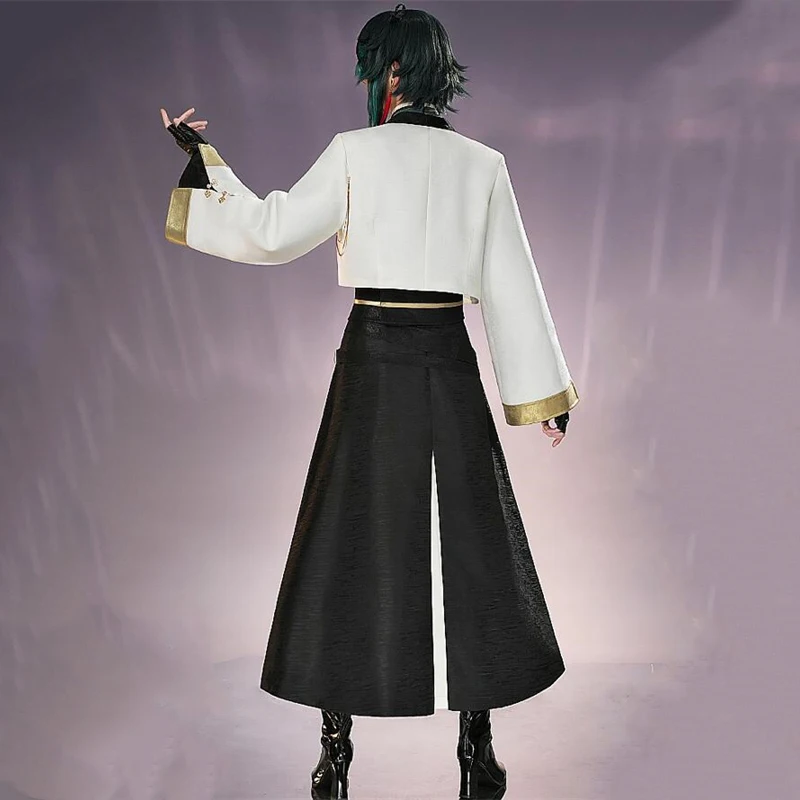 Cos-Mart Genshin Impact Xiao Cosplay Costume Game NiuSkin Desk-Derived Servers Role Play Clothing Male Men's Wear